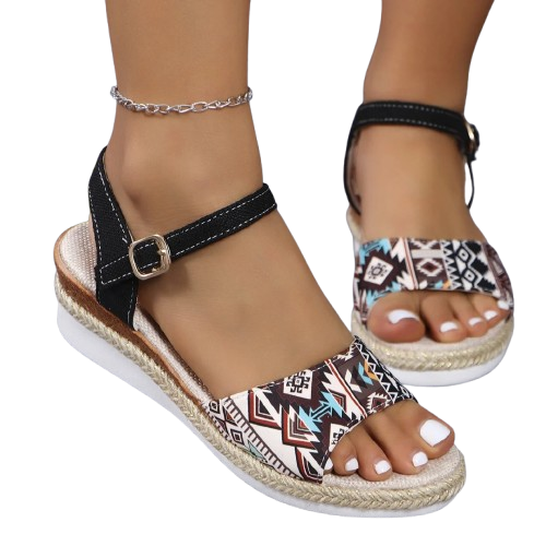 1755257435873-removebg-preview Roman Color Block One Strap Buckle Wedge