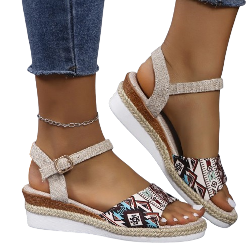 1755257454628-removebg-preview Roman Color Block One Strap Buckle Wedge