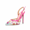 Summer Colorful Argyle Heel
