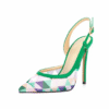 Summer Colorful Argyle Heel