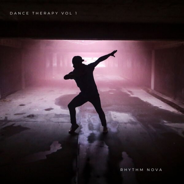 Black And White Minimalist Music Album Cover Rhythm Nova - Dance Therapy Vol 1
