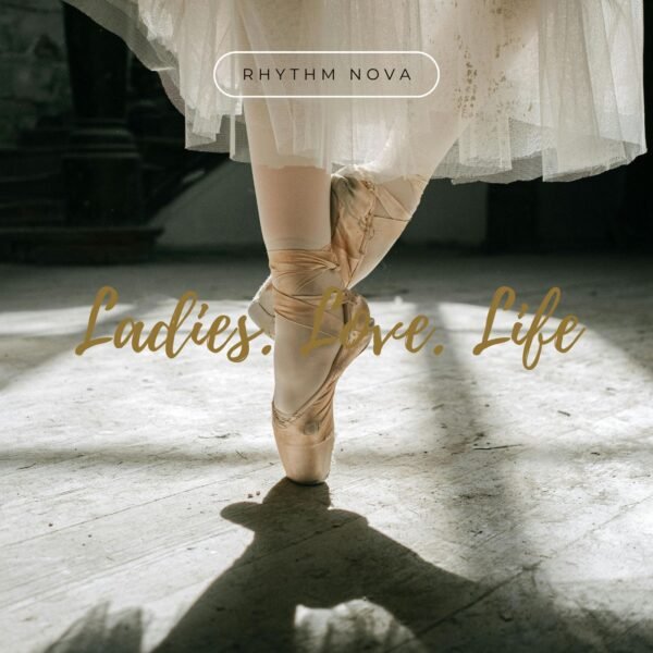 White Minimalist Photocentric Music Album Cover Rhythm Nova - Ladies, Love & Life