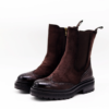 Brogue Ladies Suede Boots