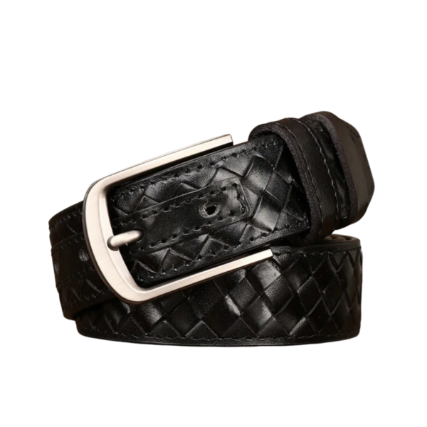 Knitted Leather Belt