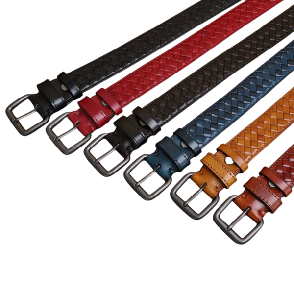 Knitted Leather Belt